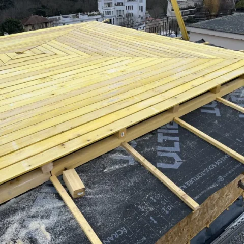 Expert Dépendance en ossature bois et couverture en zinc a Poissy 78300 - realisation professionnelle